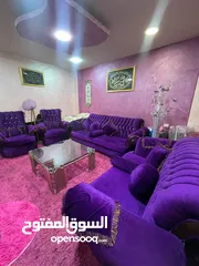  1 غرفة ضيوف مكونه من 7 مقاعد لون نهدي