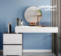  2 تسريحة مودرن مع خزانة جانبية – لمسة فخامة لغرفتك! ترتيب وأناقة بمساحة مثالية تصميم عصري بسيط .