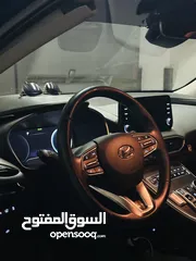  12 SantaFe 2021 51000KM لون مميز سيارة عائلية