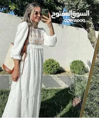  1 فستان صناعه تركيه لون ابيض