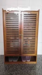  3 خزانة أحذية طويلة وعمودية من خشب البامبو  قطعة فخمة تنظّم أحذيتك بأسلوب راقٍ وتمنح مدخلك