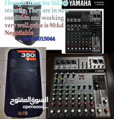  1 For sale MG10X+yamaha mixer