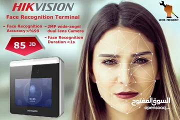  1 نظام التعرف على الوجه لمراقبة الدوام والتحكم بالمداخل من Hikvision K1T331