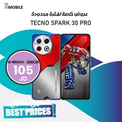  1 Tecno spark 30 pro 16ram 256 gb new new