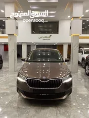  13 سكودا فابيا اوتوماتيك باللون البني المميز  2020 ترخيص 2019