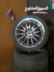  4 جنط 18 مع كوتشوك وكاله للبيع مميز برونز