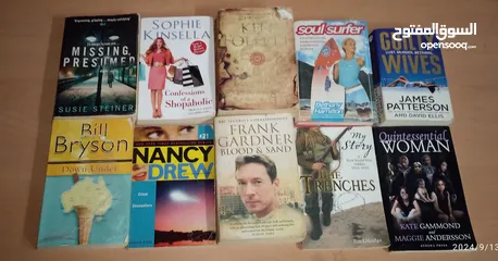  3 English novels for sale 1 omr