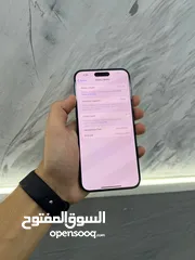  3 ايفون 15 برو ماكس 256 جيجا  مستعمل وكالة بحالة الجديد ‏‎نسبة البطارية 100%