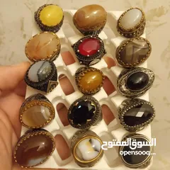  12 خواتم فضه عيار 925