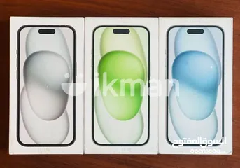  30 IPHONE 15 128GB جديد كفالة لمدة عام حميع الأوان متوفرة