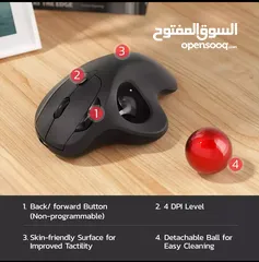  8 nulea m 512 wireless trackball mouse