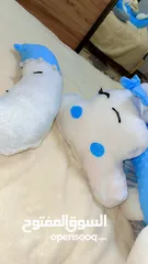  3 تخت بيبي مع تخت وتعليقة واكسسوار