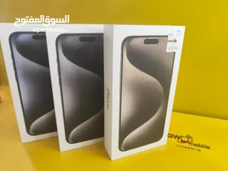  2 iPhone 15 pro max 256GB جديد شرق اوسط