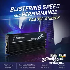  3 هارديسك داخلي مساحة 1 تيرا بايت نوع : M.2 NVMe ترانسيند Trancsend MTE250H 1TB