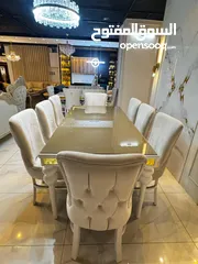  6 طاولة سفرة 8 كراسي بسعر مغري