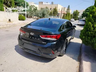  6 هيونداي سوناتا 2018 7جيد بحال الشركه ممشى قليل  استخدام شخصي مرفق ورقة الفحص