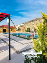  1 مزرعة وشاليه اركان جرش _خلف جامعة فيلادلفيا _تبعد عن دوار صويلح ربع ساعة