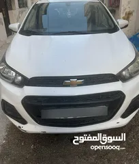  2 شيفروليه سبارك 2016 ماتور 1400 بنزين  لون ابيض بحالة ممتازة جدا