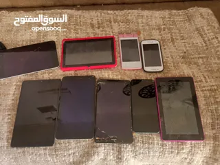  7 مجموعة ايبادات وتلفونات