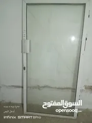  2 باب المنيوم جاهز بدون إطار