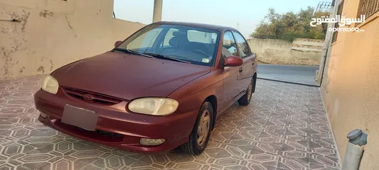  5 كيا سيفيا تو جير عادي موديل 1997 فحص كامل ترخيص جديد مالك اول من الحره