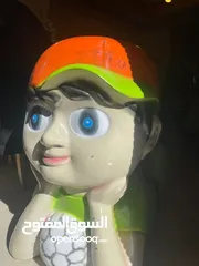  1 لعبه هزازه كهربائيه تعمل على العملة المعدنيه وكاله فيبر جلاس