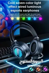  8 سماعات جيمنغ محيطية مضيئة أفضل الانواع  Aula Headset S606  Gaming RGB Lights OG