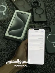  3 ايفون 15 برو ماكس 256 جيجا بطارية 100 موجود بالخليل