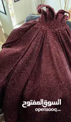  2 فستان خطوبة خمري (برجندي) للبيع