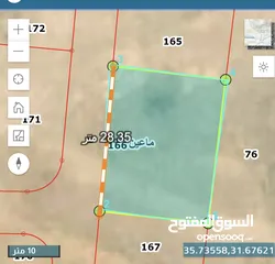  4 578 متر مميزة في مادبا / ماعين مطلة واجهة 28م سكن ج مخدومة