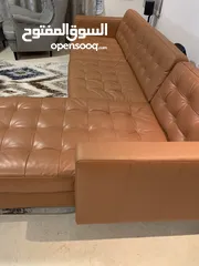  5 IKEA landskrona leather sofa