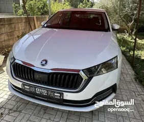  2 skoda octavia 2021  ترخيص 2020 صفر دهان يد اولى