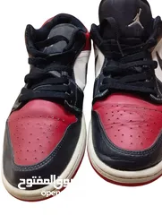  2 Jordan Men's Air Jordan 1 Low Bred Size  بوت نايك جوردن 1 10