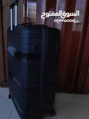  6 حقيبة سفر فخمة جديدة لون اسود حجم كبير