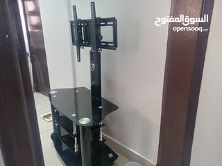  2 تربيزة شاشة TV Table ماركة TEMPERED GLASS