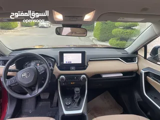  18 تويوتا راف فور 2024 فحص كامل مرفق بالصور جمرك جديد لون خمري مميز داخليه أوف وايت كاش وأقساط