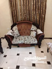  1 كنب شيه جديد مستعمل فترة قصيرة