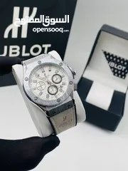  1 ساعات هوبلت جلد