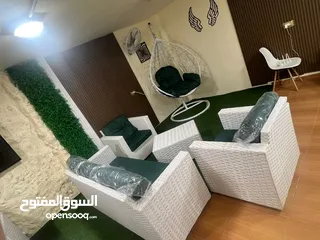  7 طقم راتان 5 مقاعد