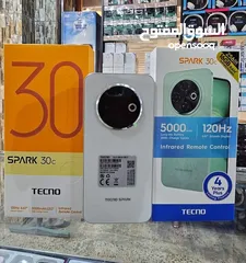 1 جهاز جديد بالكرتونة سيارك 30c رام 8 و 12 و  16 جيجا 128و 256 مكفول سنة متوفر توصيل