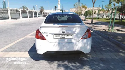  3 Nissan Sunny 2022 white full option for sale