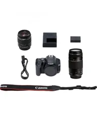  3 كاميرا كانون EOS 250D بحالة ممتازة وسعر مناسب