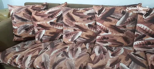  7 طقم كنب كورنر 8 مقاعد مستعمل بحاله جيده جداااا