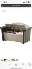  2 Rubbermaid Resin Outdoor Storage  Bench كنب بينش