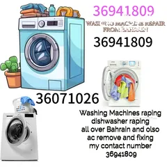  1 washing machine repair and dishwasher repair and ac rapair All over Bahrain