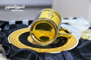  2 طقم فناجين قهوة مذهب فاخر Golden coffee cups set