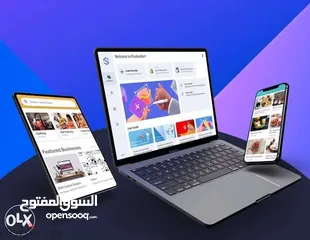  1 تصميم متجر وتطبيق الكتروني باللغتين عربي وانجليزي