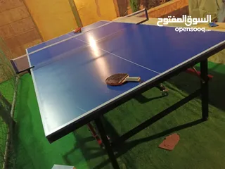 1 طاولة تنس خارجي مخصص اصلي ثقيل فل إضافات