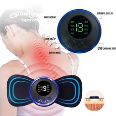  3 جهاز تدليك مساج الجسم بتقنية EMS النبضات الكهربائية 19 سرعه المساج بالنبضات مساج الفراشه نبضات لسعات