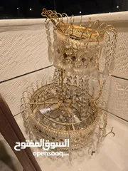  5 طاولة سفرة 8مقاعد+غاز+ثريا طبقتين بسعر حرق 300 دينار